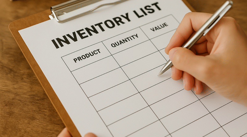 Arkusz spisu z natury zapasów