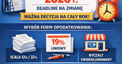 Zmiana formy opodatkowania na 2026 r.