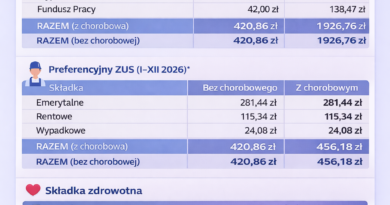 Ile wynoszą składki społeczne i zdrowotne w 2026 r. dla przedsiębiorców?